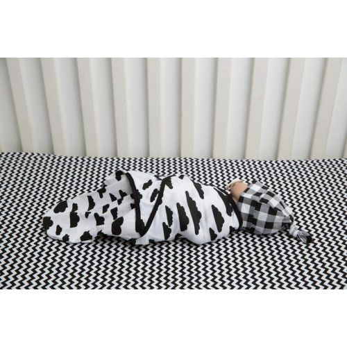  Swaddle Blanket, Adjustable Infant Baby Wrap Set of 4, Baby Swaddling Wrap Blankets Made in Soft Cotton, by BaeBae Goods …