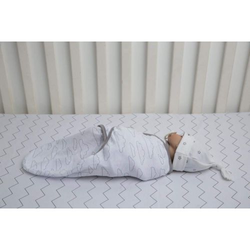 Swaddle Blanket Set, Adjustable Infant Baby Wrap Set of 4, Baby Swaddling Wrap Blankets Made in Soft Cotton, by BaeBae Goods
