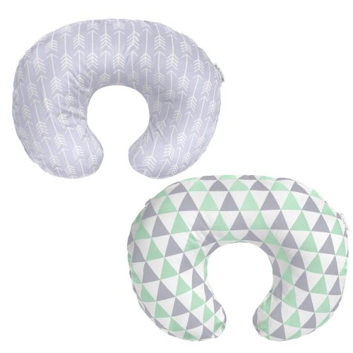  [아마존베스트]Minky Nursing Pillow Cover Set | Breastfeeding Pillow Slipcover for Nursing Moms | 2 Pack |Arrows Collection by BaeBae Goods