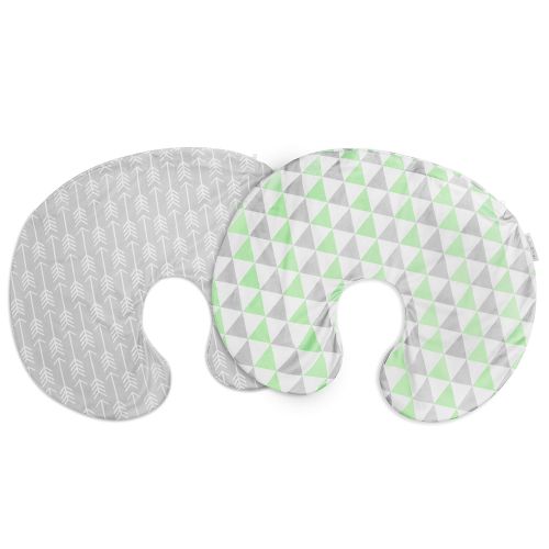 [아마존베스트]Minky Nursing Pillow Cover Set | Breastfeeding Pillow Slipcover for Nursing Moms | 2 Pack |Arrows Collection by BaeBae Goods