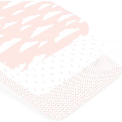  [아마존베스트]BaeBae Goods Pack n Play Playard Sheets Set | 3 Pack | 100% Super Soft Jersey Knit Cotton (150 GSM) | Portable...