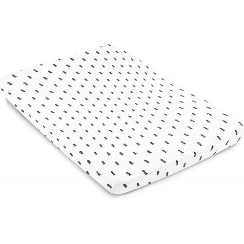  [아마존베스트]Pack n Play Playard Sheets Set | 3 Pack | 100% Super Soft Jersey Knit Cotton (150 GSM) | Portable Mini Crib Mattress Fitted Sheet for Boys & Girls by BaeBae Goods