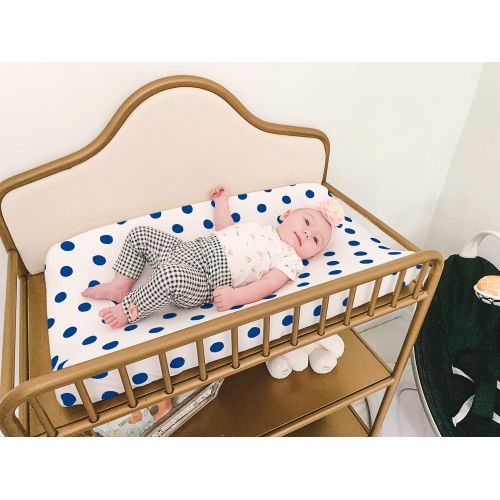  BaeBae Goods Changing Pad Cover | Navy Elephants