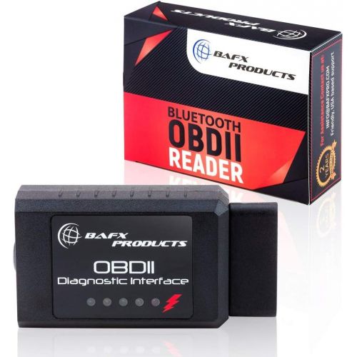  Bafx Products - Wireless Bluetooth OBD2 / OBDII Diagnostic Car Scanner & Reader Tool for Android Devices - Read/Clear Your Check Engine Light & Much More