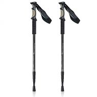 Trekking Walking Hiking Poles Adjustable for All Heights, Durable & Lightweight Aluminum by BAFX Products