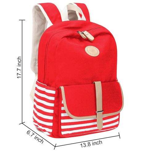  School Backpack,Bagerly Lightweight Canvas Book Bags Shoulder Daypack Laptop Bag [80% OFF with code U6ERHK87]