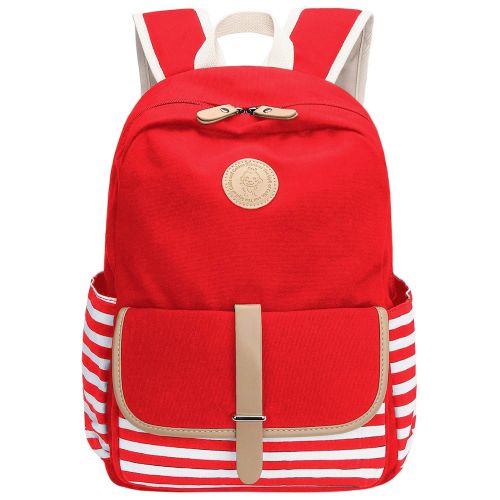  School Backpack,Bagerly Lightweight Canvas Book Bags Shoulder Daypack Laptop Bag [80% OFF with code U6ERHK87]