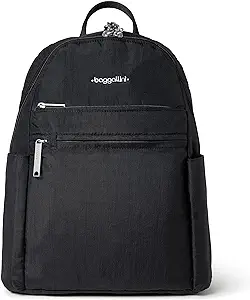 Baggallini womens Securtex® Anti-theft Vacation Backpack, Black, One Size US