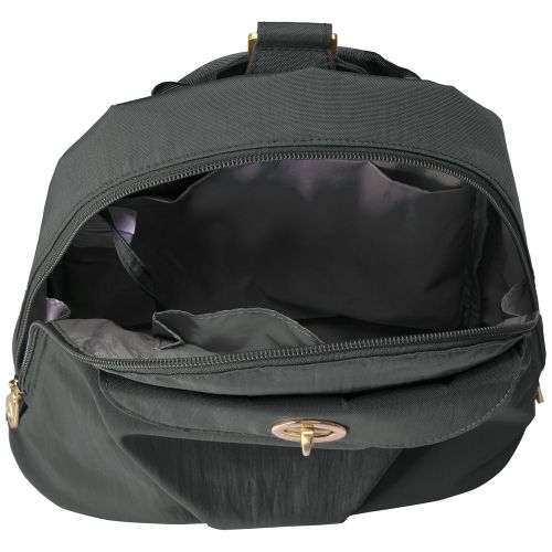  Baggallini Dallas - Stylish, Lightweight, Mini Backpack With Gold Backpack Hardware, Travel Bag Converts to Wear as a Sling