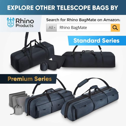  [아마존베스트]Bagmate Multipurpose Telescope Case - Fits Most Telescopes - 40x10.6x7 inch - Bonus Smart Phone Adapter Included