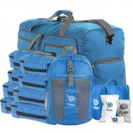 Bago Travel Bag Set for Family - Light & Foldable Duffle Backpack Cubes Toiletry