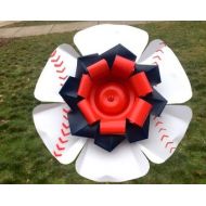 BagsForHagsAluminum Baseball, Softball Aluminum Flower Stake, recycled metal, yard art, school, team, sports