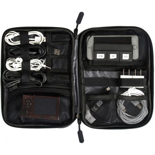  [아마존 핫딜]  [아마존핫딜]BAGSMART Electronic Organizer Travel Universal Cable Organizer Electronics Accessories Cases for Cable, Charger, Phone, USB, SD Card, Dark Blue