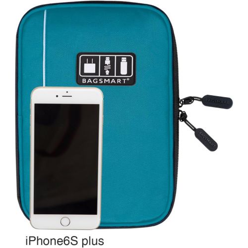  [아마존 핫딜]  [아마존핫딜]BAGSMART Electronic Organizer Travel Universal Cable Organizer Electronics Accessories Cases for Cable, Charger, Phone, USB, SD Card, Dark Blue