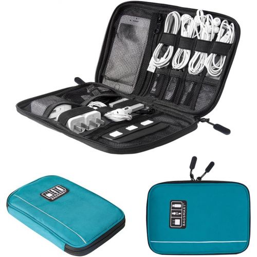  [아마존 핫딜]  [아마존핫딜]BAGSMART Electronic Organizer Travel Universal Cable Organizer Electronics Accessories Cases for Cable, Charger, Phone, USB, SD Card, Dark Blue