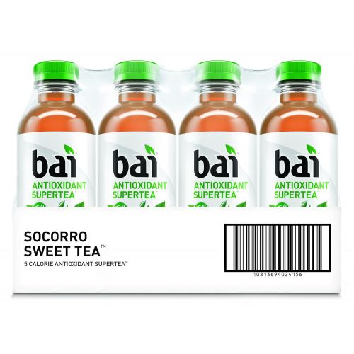  [아마존 핫딜] [아마존핫딜]BAI Bai Iced Tea, Socorro Sweet, Antioxidant Infused Supertea, Crafted with Real Tea (Black Tea, White Tea), 18 Fluid Ounce Bottles, 12 count