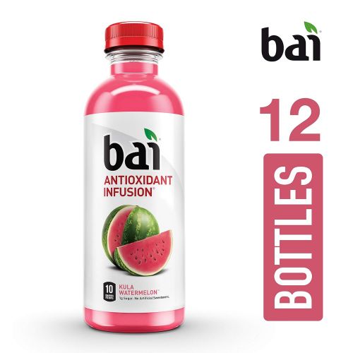  [아마존 핫딜] [아마존핫딜]Bai Flavored Water, Kula Watermelon, Antioxidant Infused Drinks, 18 Fluid Ounce Bottles, 12 count