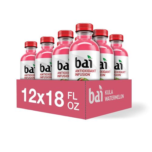  [아마존 핫딜] [아마존핫딜]Bai Flavored Water, Kula Watermelon, Antioxidant Infused Drinks, 18 Fluid Ounce Bottles, 12 count