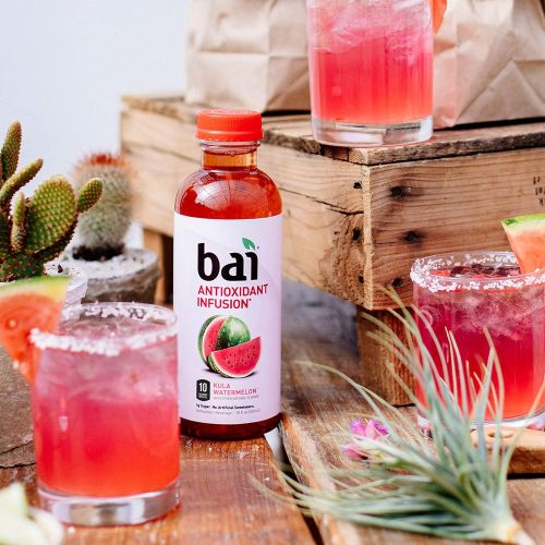  [아마존 핫딜] [아마존핫딜]Bai Flavored Water, Kula Watermelon, Antioxidant Infused Drinks, 18 Fluid Ounce Bottles, 12 count