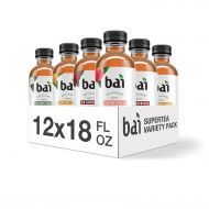 [아마존 핫딜] [아마존핫딜]BAI Bai Iced Tea, Supertea Variety Pack II, Crafted with Black Tea and White Tea, 18 Fluid Ounce Bottles, 12 count, 3 each of Narino Peach Tea, Rio Raspberry Tea, Socorro Sweet Tea, Ta