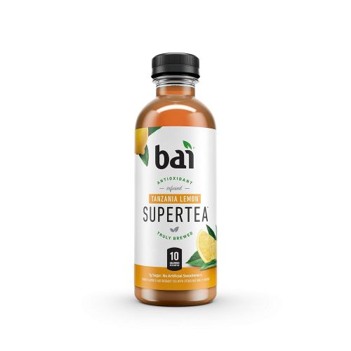  [아마존 핫딜] [아마존핫딜]Bai Iced Tea, Tanzania Lemon, Antioxidant Infused Supertea, Crafted with Real Tea (Black Tea, White Tea), 18 Fluid Ounce Bottles, 12 count