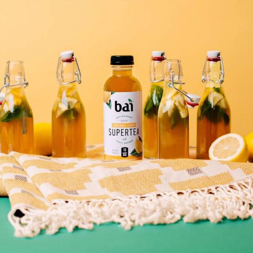  [아마존 핫딜] [아마존핫딜]Bai Iced Tea, Tanzania Lemon, Antioxidant Infused Supertea, Crafted with Real Tea (Black Tea, White Tea), 18 Fluid Ounce Bottles, 12 count