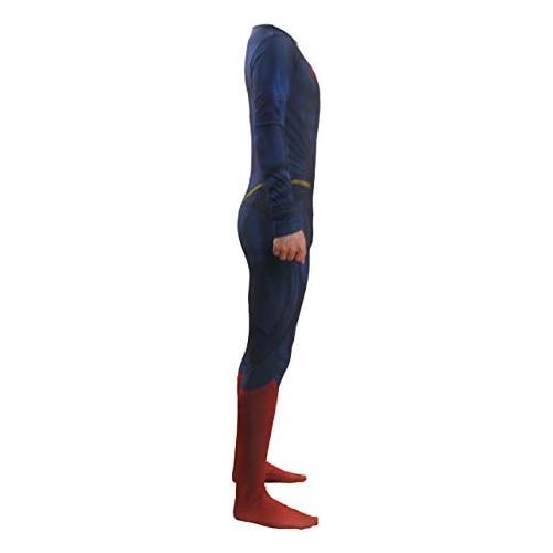  할로윈 용품Bailu Halloween Mens Deluxe Superhero Costume Cosplay Bodysuit Jumpsuit Zentai Onesie Outfit For Boys Adult