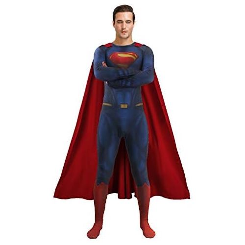  할로윈 용품Bailu Halloween Mens Deluxe Superhero Costume Cosplay Bodysuit Jumpsuit Zentai Onesie Outfit For Boys Adult