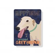 BainbridgeMercantile Happy Home of a Rescued Greyhound Sign 9 x 12