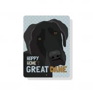 BainbridgeMercantile Happy Home of a Great Dane Sign 9 X 12 (blue)