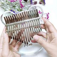 [아마존베스트]Bainuojia Acrylic Kalimba Instrument, Crystal Thumb Piano Transparent Kalimba 17 Musical Instrument Gifts for Children Adults Beginners with Protective Box (Bear)