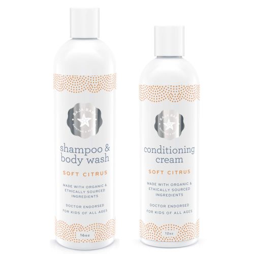  Baja Baby Set Of 2-10% Off - Organic Citrus Shampoo & Citrus Conditioner - EWG Verified - Family Size - No Sulphates, Parabens or Phosphates - Pure Hair & Skin Care For Kids