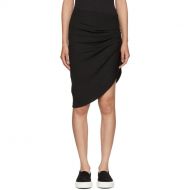 Baja East Black Rib Jersey Contour Skirt