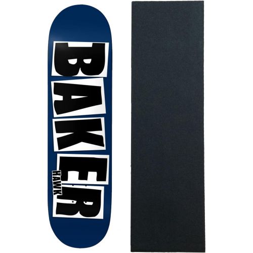  Baker Skateboard Deck Riley Hawk Matte Navy 8.25 x 31.5 with Grip