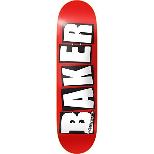  Baker Brand Logo Skateboard Deck -8.0 Red/White DECK ONLY