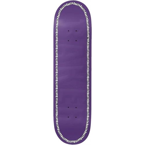  Baker Skateboards Baker Skateboard Deck Reynolds Edge Embossed 8.475 x 31.8 Purple