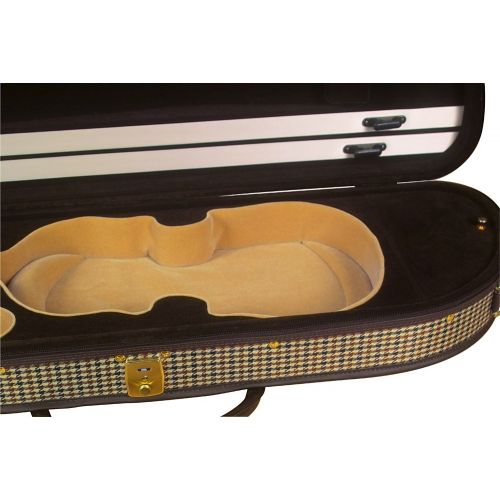  Baker Street Products Baker Street BK-4000 Deluxe Violin Case - Half Moon