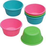 Bakerpan Silicone Jumbo Muffin Cups For Baking, Smooth Large Air Fryer Muffin Cups, 3 1/2 Inch Muffin Baking Cups, Jumbo Cupcake Liners - Set of 6