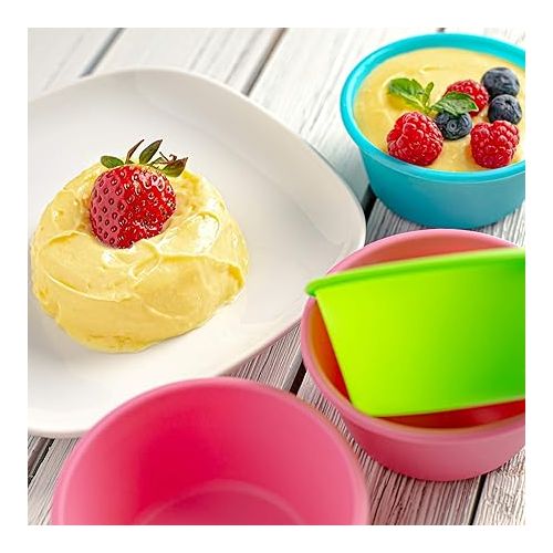  Bakerpan Silicone Jumbo Muffin Cups For Baking, Smooth Large Air Fryer Muffin Cups, 3 1/2 Inch Muffin Baking Cups, Jumbo Cupcake Liners - Set of 6
