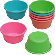Bakerpan Silicone Jumbo Muffin Cups For Baking, Smooth Large Air Fryer Muffin Cups, 3 1/2 Inch Muffin Baking Cups, Jumbo Cupcake Liners - Set of 8