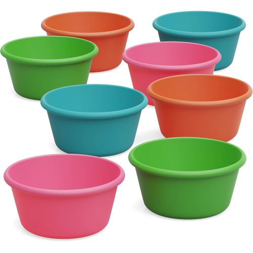  [아마존베스트]Bakerpan Silicone Mini Cake Pan, Large Muffin Cup, 3 1/2 Inch Baking Cups, Set of 8