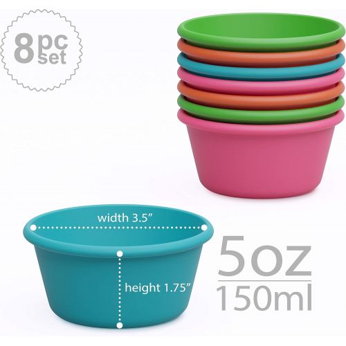  [아마존베스트]Bakerpan Silicone Mini Cake Pan, Large Muffin Cup, 3 1/2 Inch Baking Cups, Set of 8