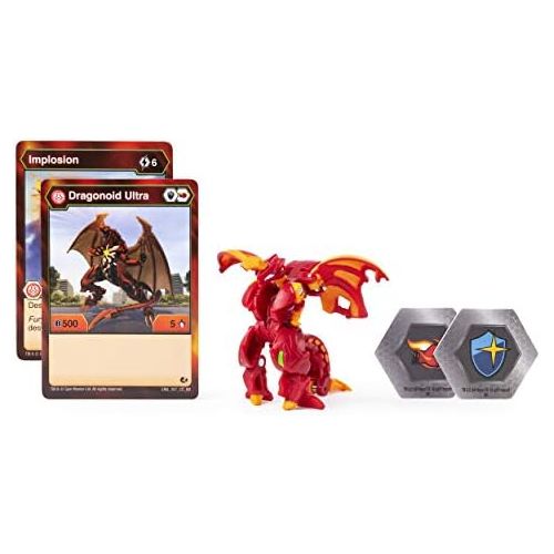  [아마존베스트]Bakugan Ultra, Dragonoid, 3-Inch Collectible Transforming Action Figure