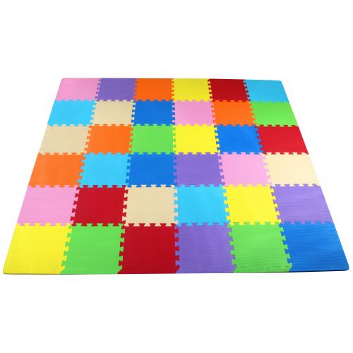  BalanceFrom Kids Puzzle Exercise Play Mat with EVA Foam Interlocking Tiles