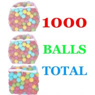 [아마존핫딜][아마존 핫딜] BalanceFrom 2.3-Inch Phthalate Free BPA Free Non-Toxic Crush Proof Play Balls Pit Balls- 6 Bright Colors in Reusable and Durable Storage Mesh Bag with Zipper