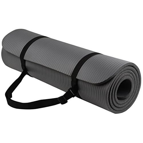  BalanceFrom GoYoga All-Purpose 1/2-Inch Extra Thick High Density Anti-Tear Exercise Yoga Mat with Carrying Strap