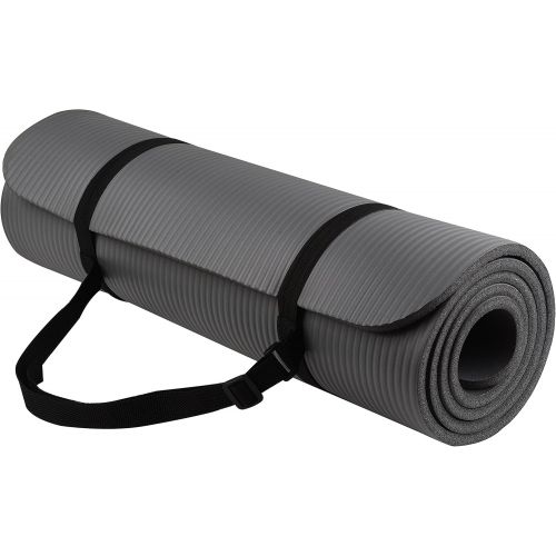  BalanceFrom GoYoga All-Purpose 1/2-Inch Extra Thick High Density Anti-Tear Exercise Yoga Mat with Carrying Strap