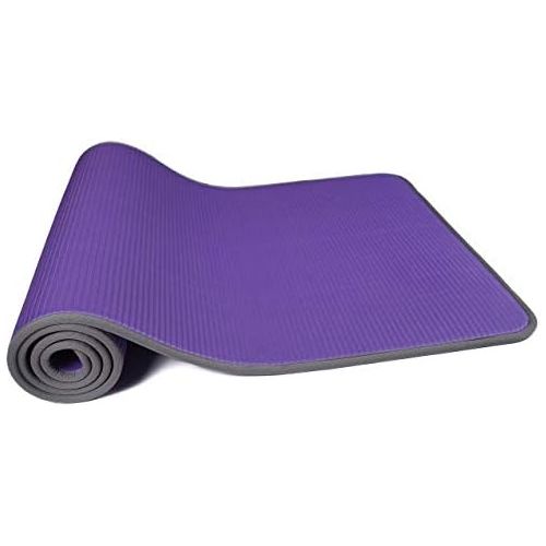  BalanceFrom GoFit All-Purpose 2/5-Inch (10mm) Extra Thick High Density Anti-Slip Exercise Pilates Yoga Mat with Carrying Strap