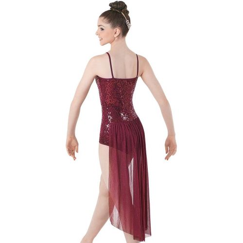  Balera Dance Leotard with Attached Skirt and Sequins