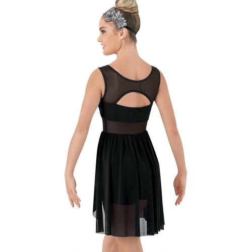  Balera Lyrical Dance Dress With Built-In Shorts and Stretch Mesh Accents
